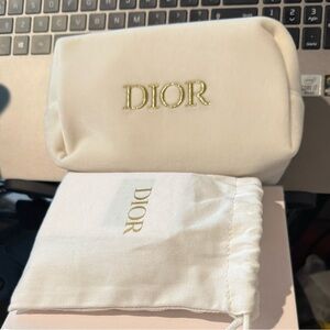 Dior Cream and Gold Accessory Set